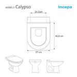 Assento Sanitário Calypso Biscuit (bege Claro) para Vaso Incepa Laufen - Imagem 3
