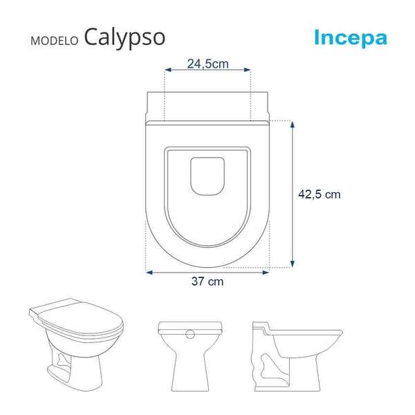 Assento Sanitário Calypso Biscuit (bege Claro) para Vaso Incepa Laufen - Imagem 3