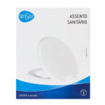 Assento Sanitário Carrara Duna Polipropileno Fechamento Suave Branco Sensea - Imagem 10