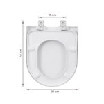 Assento Sanitário Carrara Duna Termofixo Fechamento Suave Branco Sensea - Imagem 7