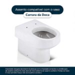 Assento Sanitário Carrara Creme para Vaso Deca - Imagem 4