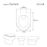 Assento Sanitário Carrara Creme para Vaso Deca - Imagem 5