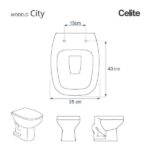 Assento Sanitário City Branco para Vaso - Celite - Imagem 5