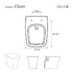 Assento Sanitário Clean Branco para Louça Deca - Imagem 5