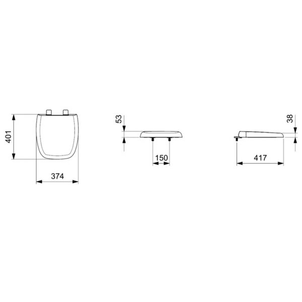 Assento Sanitário com Softclose Fit Plus  Branco Brilhante - Celite - Imagem 4