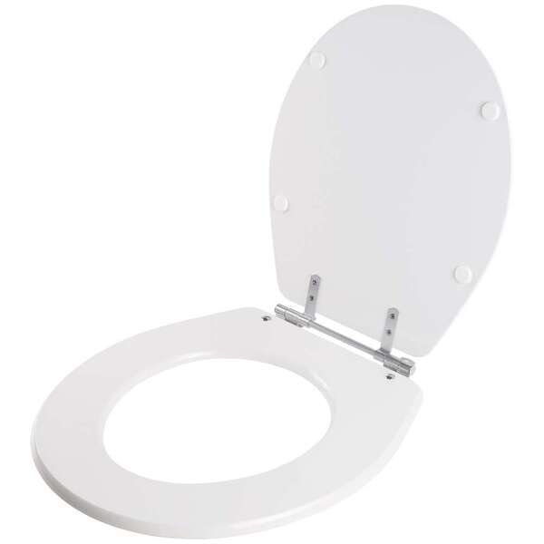 Assento Sanitário Convencional Oval Branco para Vaso Deca - Imagem 3