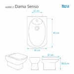 Assento Sanitário Dama Senso Branco para Vaso Roca - Imagem 3