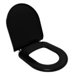 Assento Sanitário Calypso Calypso Plus Plástico Preto Fechamento Comum Astra