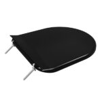 Assento Sanitário Calypso Calypso Plus Plástico Preto Fechamento Comum Astra - Imagem 2
