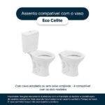 Assento Sanitário Eco Branco para Vaso - Celite - Imagem 4