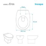 Assento Sanitário Eros Branco para Vaso Incepa - Imagem 5