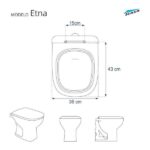 Assento Sanitário Etna Branco para Vaso Icasa - Imagem 5