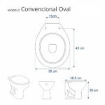 Assento Sanitário Fechamento Lento Convencional Oval Branco para Louça Icasa - Imagem 2