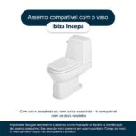 Assento Sanitário Ibiza Branco para Vaso Incepa Cidamar - Imagem 4