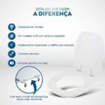 Assento Sanitário Ibiza Branco para Vaso Incepa Cidamar - Imagem 3