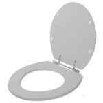 Assento Sanitario Laqueado Convencional Oval Cinza Real para Vaso Deca - Imagem 2