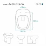 Assento Sanitário Laqueado Monte Carlo Branco para Vaso Deca - Imagem 3