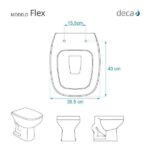 Assento Sanitário Poliester Flex Branco para Vaso Deca - Imagem 5