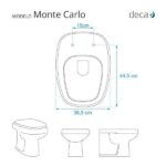 Assento Sanitário Poliéster Monte Carlo Branco para Vaso Deca - Imagem 5