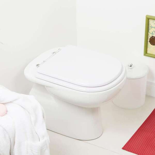 Assento Sanitário Poliéster Vogue Plus Branco para Vaso Deca 1.6gpf 6lpf - Imagem 6