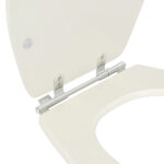 Assento Sanitário Formatos Ravena Targa Izy e Studio com Fechamento Comum Oval MDF Creme Sicmol - Imagem 5