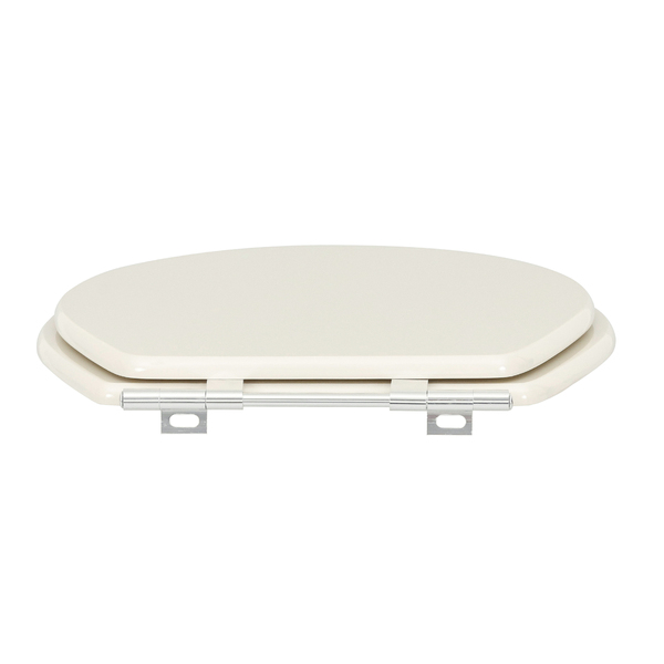 Assento Sanitário Formatos Ravena Targa Izy e Studio com Fechamento Comum Oval MDF Creme Sicmol - Imagem 7