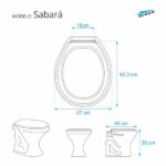 Assento Sanitário Sabará Branco para Vaso Icasa - Imagem 3