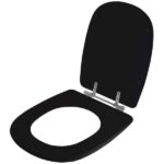 Assento Sanitário Sabatini Preto para Vaso Icasa - Imagem 2