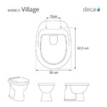 Assento Sanitario Village Branco para Vaso Deca - Imagem 5