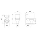 Bacia com Caixa Acoplada Ecoflush 3 6 Lts Smart Clean Azálea Branco - Celite - Imagem 3
