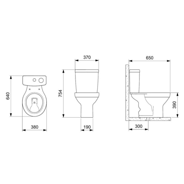 Bacia com Caixa Acoplada Ecoflush 3 6 Lts Smart Clean Azálea Branco - Celite - Imagem 3