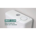 Bacia com Caixa Acoplada Ecoflush 3 6 Lts Smart Clean Saveiro Branco - Celite - Imagem 2