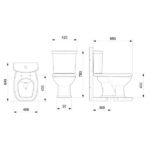 Bacia para Caixa Acoplada Fit Plus Branco - Celite - Imagem 3