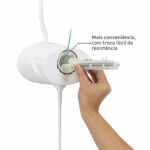 Chuveiro Elétrico Multitemperatura 220v 6400w Branco Redondo Top Jet Lorenzetti - Imagem 4