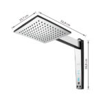 Chuveiro Digital 220v 6800w Century Preto e Cromado Lorenzetti - Imagem 3