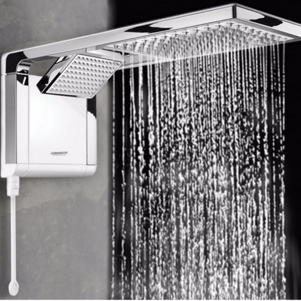 Chuveiro Acqua Duo Branco Cromado 220v 7800w Lorenzetti - Imagem 5