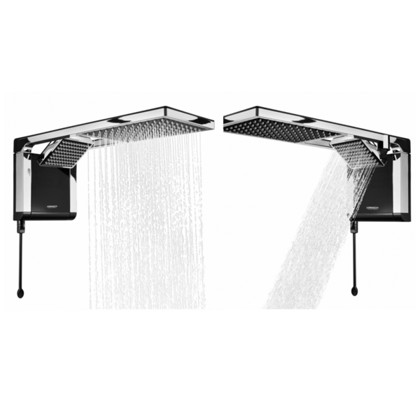 Chuveiro Acqua Duo Preto Cromado 220v7800w Lorenzetti - Imagem 4