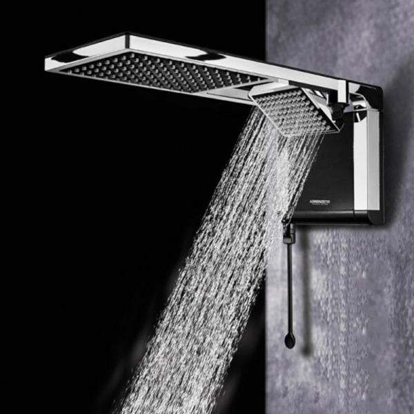 Chuveiro Acqua Duo Preto Cromado 220v7800w Lorenzetti - Imagem 6
