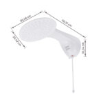 Chuveiro Elétrico Multitemperatura 127v (110v) 5500w Branco Redondo Optima 8T Hydra - Imagem 7