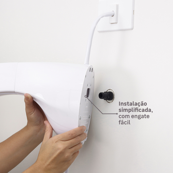 Chuveiro Elétrico Multitemperatura 127v (110v) 5500w Branco Redondo Optima 8T Hydra - Imagem 4