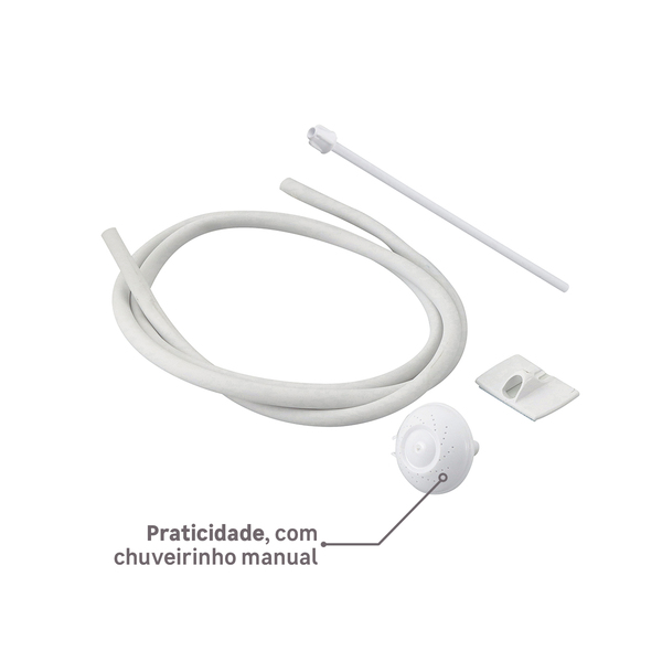 Chuveiro Elétrico Multitemperatura 127v (110v) 5500w Branco Redondo Optima 8T Hydra - Imagem 6