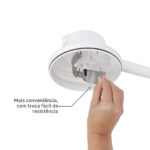 Chuveiro Elétrico Multitemperatura 127v (110v) 5500w Branco Redondo Bella Ducha Lorenzetti - Imagem 3
