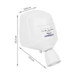 Chuveiro Elétrico Multitemperatura 127v (110v) 5500w Branco Redondo Relax Lorenzetti - Imagem 7