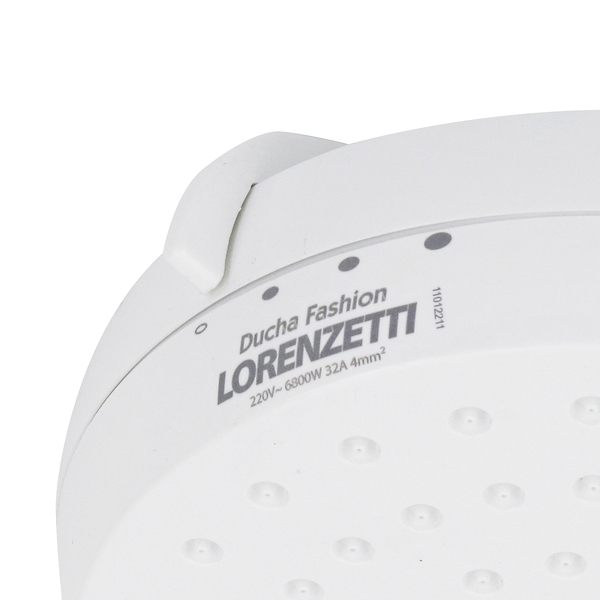 Chuveiro Elétrico Multitemperatura 220v 6800w Branco Redondo Fashion Lorenzetti - Imagem 6