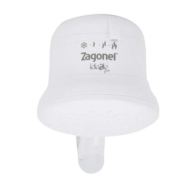Chuveiro Elétrico Multitemperatura 220v 6800w Branco Redondo Ideale Plus Zagonel - Imagem 3