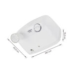 Chuveiro Elétrico Multitemperatura 220v 7800w Branco Redondo com Pressurizador Jet Turbo Lorenzetti - Imagem 9