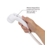 Chuveiro Elétrico Multitemperatura 220v 7800w Branco Redondo Potenza Cardal - Imagem 6