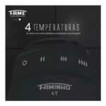 Chuveiro Elétrico Ducha Faminho Black 4t C Cano Preto 220v - Imagem 4