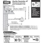 Chuveiro Elétrico Ducha Faminho Black 4t C Cano Preto 220v - Imagem 6