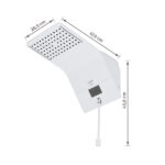 Chuveiro Elétrico Híbrido Eletrônico com Visor Digital 127v (110v) 5500w Branco Quadrado Ducali Premium Digital Zagonel - Imagem 10